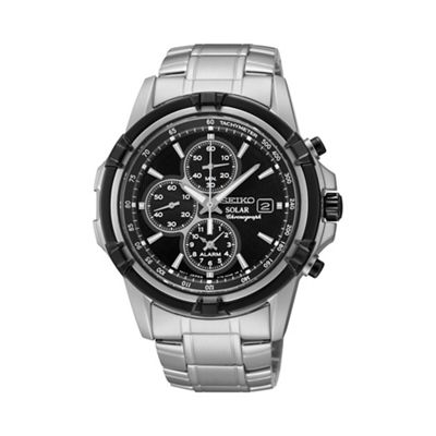 Men's stainless steel solar chronograph bracelet watch ssc147p1